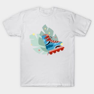 Rainbow roller skates T-Shirt